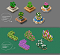 architecture artwork assets blender Digital Art  Game Assets game design  Isometric mobile games objects