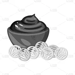 油煎面包碎片,小吃,图标,分离着色,有机食品,配方,清新,灰色,收集,烹调