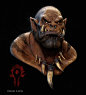 Garrosh Hellscream Bust, Oscar Loris : I got so excited about wow last cinematic and I also love Orcs Characters so I did a little bust of one of my favourit one's Garrosh !