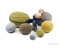 KidSet. A set of 9 stones for active children's spaces image 0