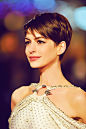 Anne Hathaway (she actually has brown eyes