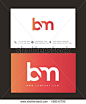 B & M Letter Logo, with Business Card -商业/金融,符号/标志-站酷海洛创意正版图片,视频,音乐素材交易平台-Shutterstock中国独家合作伙伴-站酷旗下品牌