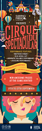Cirque Du Spectacular : Cirque Du Spectacular is an event presented by Subang Parade. We were approached by the client to come up with a key visual and other collectaral for Subang Parade. I was appointed to work on this project as we believe the client i