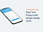 钱包理财工具界面套装下载 iOS Ui app设计[Sketch] Simple Wallet App UI UX Kit  APP UI UX