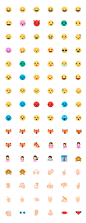 Emoticons (Emojis) for Mozilla Firefox : Emoticon icon design for Mozilla Firefox OS.