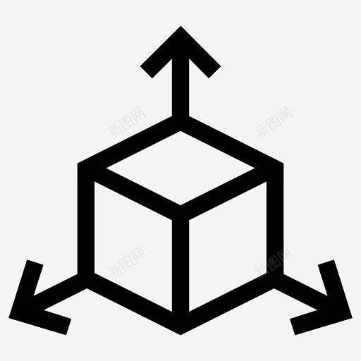 xyz坐标系3d尺寸图标高清素材 3d xyz 坐标系 尺寸 微小 icon 标识 标志 UI图标 设计图片 免费下载