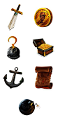 Pirate Treasure (Slot Game) on Behance (animated gifs)