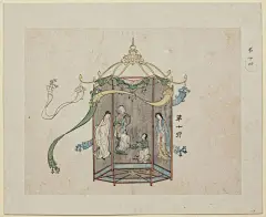 今晚的分享来自明代的《西厢记》版画，此《西厢记》版画由明末出版家闵齐伋编制。此为明崇祯十三年闵氏六色套印本，现藏于德国科隆东方艺术博物馆。
此套西厢图将走马灯、景德瓷、提线木偶等元素融入画作，构思奇特，技法纯熟，标志着明代版画达到巅峰，亦成为中国版画史的重要课题之一。