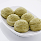味醒绿茶莲蓉饼6个装清新蛋黄莲蓉馅传统糕点茶点纯手工新鲜烘焙