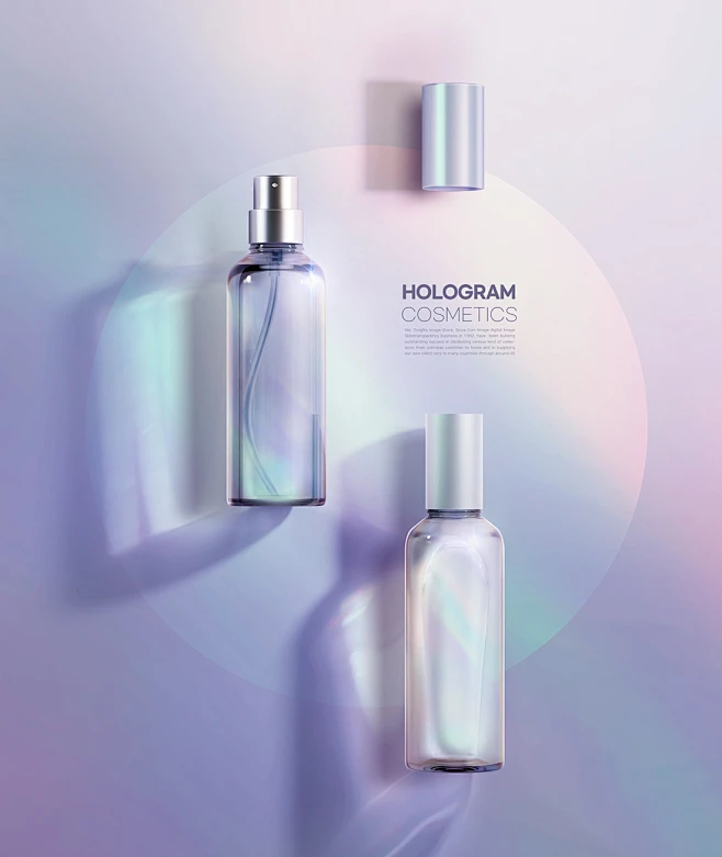 Hologram Cosmetics 12款潮流时尚全息炫彩渐变美妆化妆品主视觉海报设计ps分层素材 - UIGUI-花瓣网