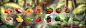 Vegetable and fruit icons, Bahry : Vegetable and fruit icons by Bahry on ArtStation.
