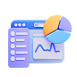 Website Graph 3D Icon