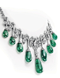 Van Cleef & Arpels Art Deco emerald and diamond necklace once owned by Princess Faiza of Egypt, daughter of King Fouad I of Egypt