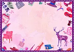 水墨女性化妆背景矢量图 背景 背景 设计图片 免费下载 页面网页 平面电商 创意素材