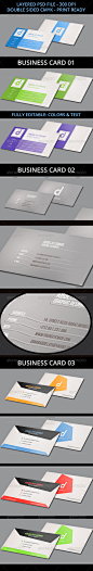 3 Business Cards Bundle - Business Cards Print Templates