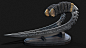 Low Poly Riddick's Daggers, Oleksii Tkachuk : One dagger - 1614 tris. 
Pedestal - 440 tris.
I'm a big fan of "The Chronicles of Riddick" movie. So decided to finish Riddick's daggers i've modeled before when I had some free time. Here is the res