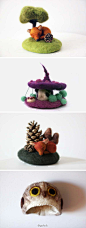 [] pplock#时尚#来自Kreuz（胡钰珑）的毡帽设计：森林里的精灵。http://t.cn/zjNCGv0来自:新浪微博