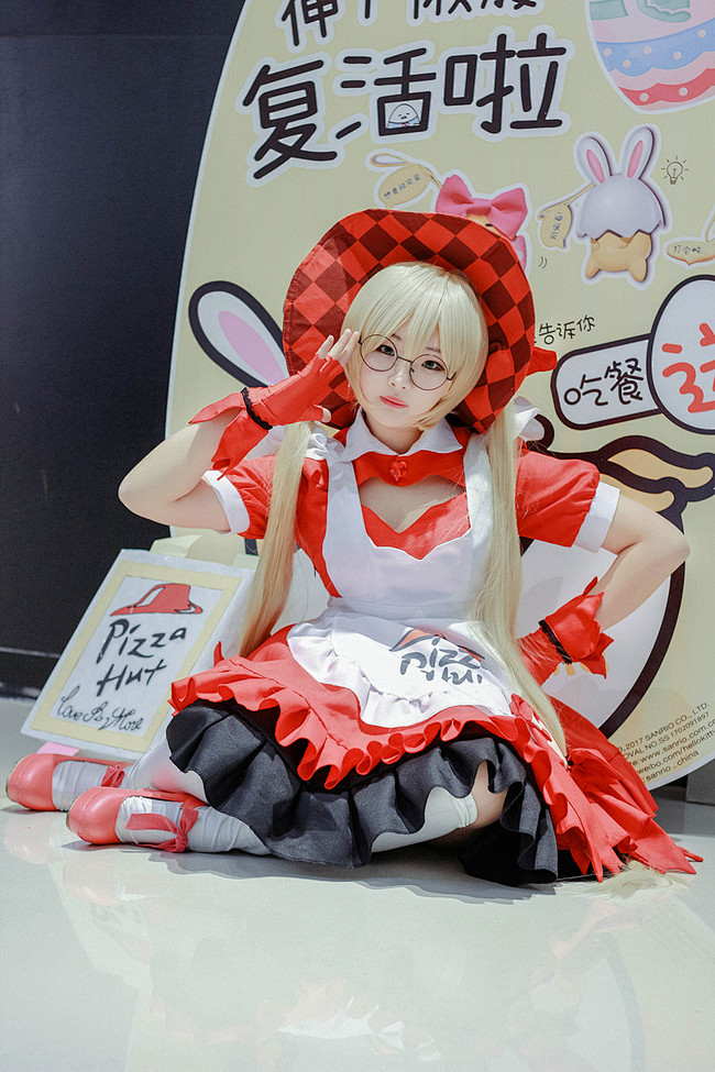 王者荣耀 暗夜萝莉安琪拉 cosplay...