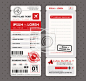 Modern Boarding Pass Wedding Invitation design Template Vector #其他#