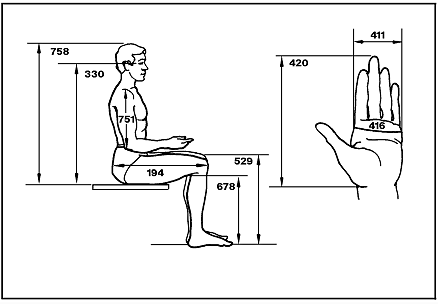 人体比例标准图坐姿图片