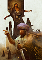 GODS - The People of Khalistan, Bastien Lecouffe Deharme : "To the west of Babel, beyond the dark rocks and burning sands bordering the ocean, is Khalistan: a kingdom separated and home of two sister-civilizations."