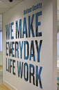 Wall Quote for making the day count - Huge text on the wall for - See more like this here: <a href="http://www.vinylimpression.co.uk/pages/case-studies" rel="nofollow" target="_blank">www.vinylimpressi...</a>