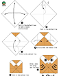 两款简单的折纸猫头鹰图解教程
