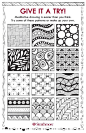 Free downloadable template with patterns & designs for meditative drawing - designs by Jane Oliver: 