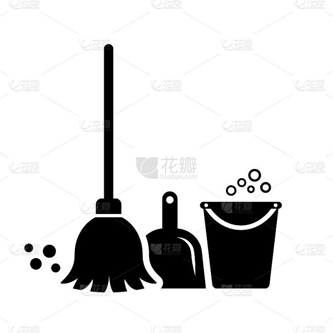 清洁工具矢量图标