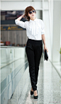 韩版小脚哈伦裤，精致的裁剪，简约舒适，穿着实用又不失时尚！