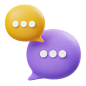 Chat Bubble  3D Icon