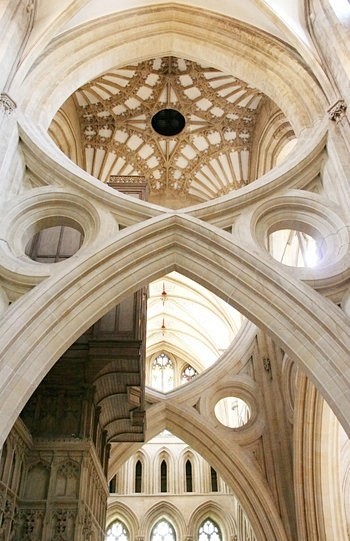剪式拱门，韦尔斯大教堂
