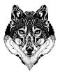 #tattoo##纹身##图案#Mandala Wolf design. #tattoo #tattoos #ink: 