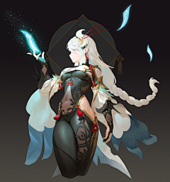 健崽采集到日韩女角色原画