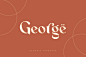 George2创意logo衬线英文字体下载-topimage
