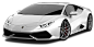 White Lamborghini PNG image