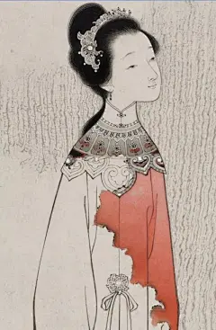 工笔白描，轻柔曼妙，细腻典雅，笔触更是耐人寻味 : · 工笔画 ·工笔画，亦称“ 细笔画 ”属中国画技法类别的一种工笔画与“ 写意画 ”对称工笔画要求“ 巧密而精细 ”“ 工整精细”《等待》176×208cm 纸本《倾》纸本《倾》局部《倾》局部罗寒蕾一...