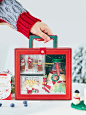 圣诞苹果曲奇饼干雪花酥糖果礼盒烘焙包装盒透明手提蛋糕礼品空盒-淘宝网