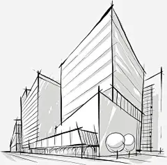 线条楼房png免抠素材_新图网 https://ixintu.com 线条 楼房 铅笔画 简笔画 矢量图 卡通楼 手绘 线条楼