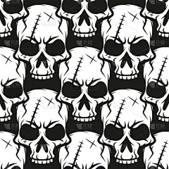 黑色,式样,头骨,白色背景,海盗,人,形状,漩涡形,暗色,白色