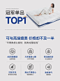 8H记忆棉独立弹簧床垫子1.5m1.8米软硬双面护脊护腰家用垫-tmall.com天猫