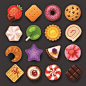 Vivid food icon design vector 04: 