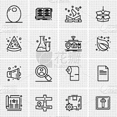set 16 universal icons business