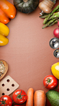 健康蔬菜瓜果美食背景 设计图片 免费下载 页面网页 平面电商 创意素材