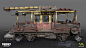 Railroad trolley from Metro: Exodus, Andrii 'Zelfit' Mykhailov : Trolley from Volga level.<br/>Blockout of exterior was made by outsource, rest is done by me.<br/>Interior concept by Anastasiia Tkach<br/><a class="text-meta meta-