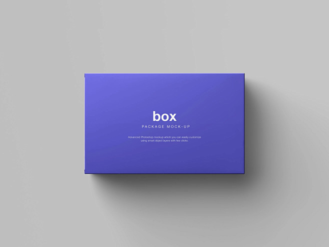 品牌包装盒模型展示样机优雅品牌紫色多功能...