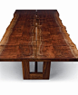 Live edge dining table, the rustic would be perfect with the modern lines #diningtable #furniture