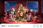 C4D  alipay 新年圣诞kv