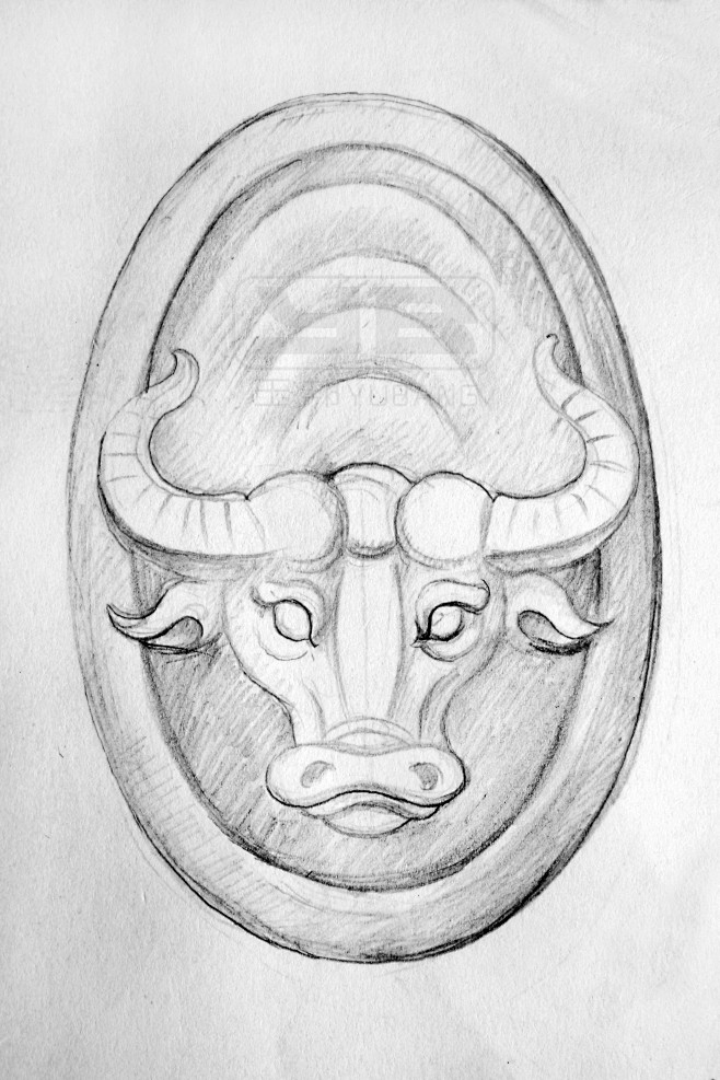 牛 玉邦《十二生肖》玉雕图纸 玉雕设计 玉雕素材 玉雕设备