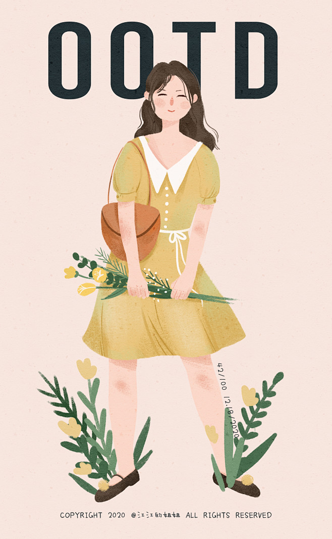 原创插画|人物造型#OOTD-日常穿搭#...